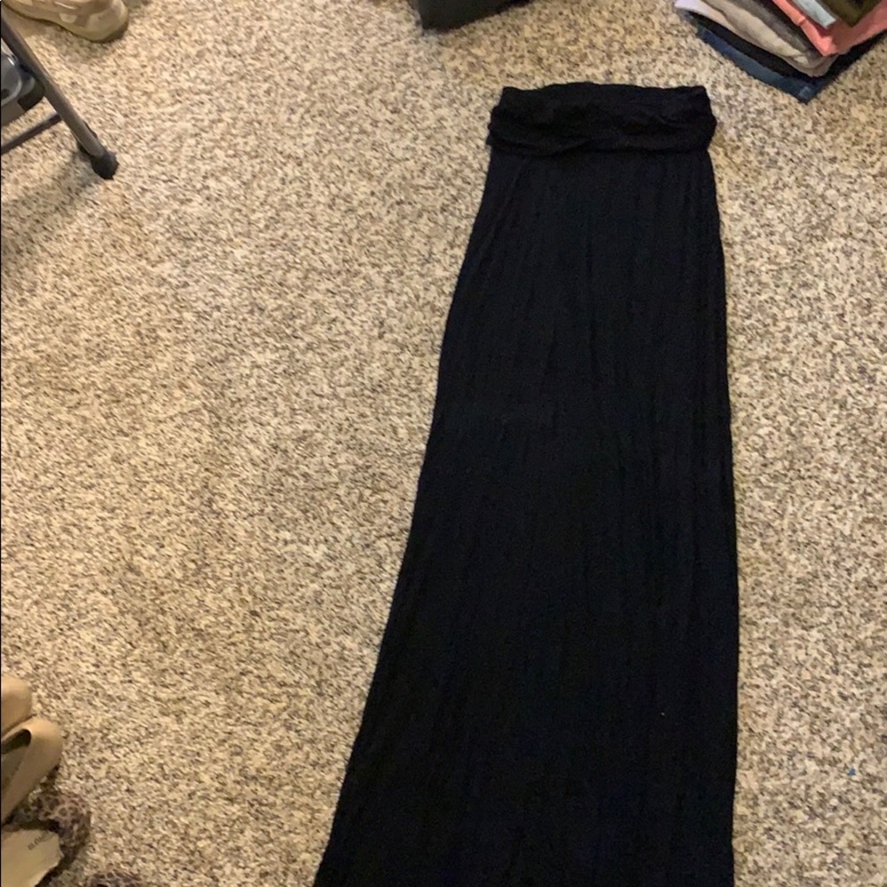 Black maxi skirt